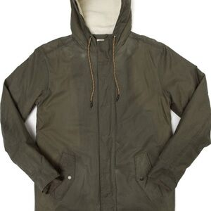 Bridge & Burn Sitka Field Green waxed canvas parka